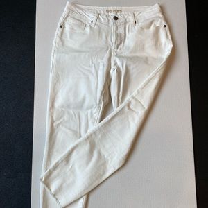 Ruff Hewn fray bottom white jeans